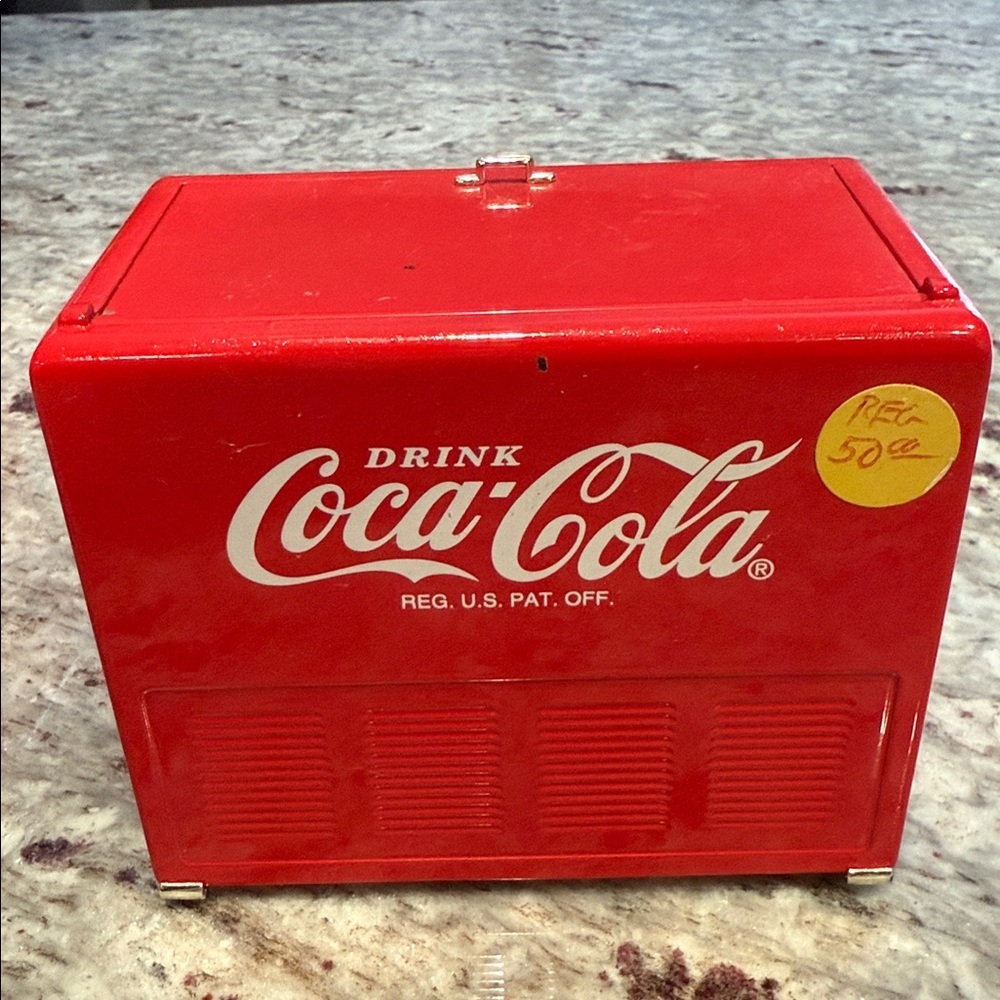 Vintage 1997 Coca-Cola Cooler Coin Bank Music Box - Picture 3 of 9